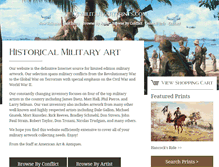 Tablet Screenshot of militaryartprints.com